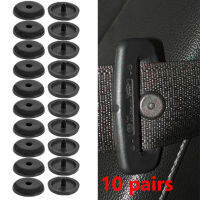 20 PCS รถความปลอดภัย Seatbelt Stopper BUCKLE รถยนต์ที่นั่งเข็มขัดระยะห่างจำกัดหยุดพลาสติก Anti-SLIP ปุ่ม Retainer ภายในรถ-Siogue