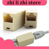 zhilizhi Store Network Ethernet Coupler RJ45 Female Extender Cable LAN Connector Socket Dual Straight Head Lan Cable Joiner