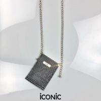 iCONiC DIAMOND SPARKLING CHAIN BAG #6037 กระเป๋าโซ่ วิบวับ กลิตเตอร์ ใบเล็ก กระเป๋าสะพาย กระเป๋าผญ กระเป๋าเพชร กระเป๋าคริสตัล สายโซ่