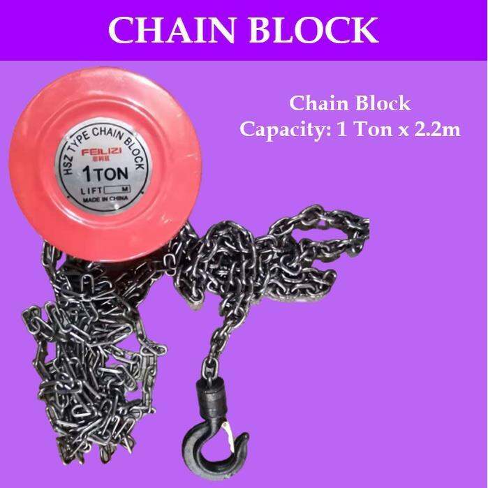 CONSTRUCTION Lever Block Chain Block 1Tx2.2m Manual Lifting Chain Block Chain Chain Hoist