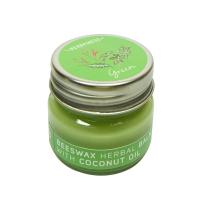 ยาหม่องขี้ผึ้ง Herbpiness ขนาด 20g. : สีเขียวพญายอBEESWAX BALM GREEN