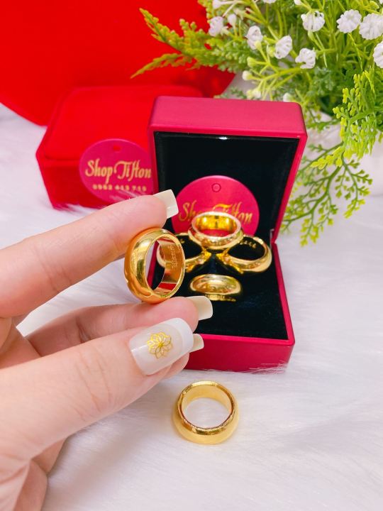 Top 9 mẫu nhẫn cưới vàng 9999 2022