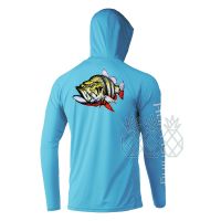 【CC】 Fishing Shirt Hoodie Men Apparel Outdoor Sleeve Uv 50  Protection Breathable Hooded Clothing