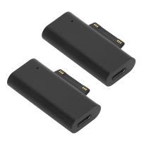 2X Type C Female PD Fast Charging Plug Converter for Surface Pro 3 4 5 6 7 Book Connector