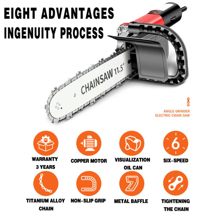 ชาร์จเร็ว-11-5-นิ้ว-อุปกรณ์เสริมสำหรับเครื่องบดมุม-เลื่อยโซ่ไฟฟ้า-อุปกรณ์เสริม-retrofit-เครื่องมือไฟฟ้า-grinder-chain-saw