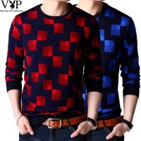 Ready Stock Mens cusual sweater heat preservation round collar knitwear