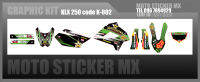 สติ๊กเกอร์วิบาก kawasaki KLX250 ทั้งคัน Graphic kit สติ๊กเกอร์เคลือบเงา สุดคุ้ม