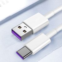 แทนโดยหัวเว่ย Samsung 5A USB Type C โทรศัพท์มือถือเคเบิล USB-C สายชาร์จเร็วสาย USB-C Type-C 0.25ม. 1ม. 1.5ม. 2ม.