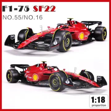 Bburago 1:43 75th Anniversary MONZA 2022 F1 Scuderia Ferrari F1-75 #16  Leclerc #55 Sainz