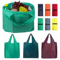 Eco-Friendly Folding Shopping Bag Reusable Portable Shoulder Handbag for Travel Grocery Fashion Pocket Tote