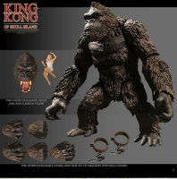 Mezco Ant Kingkong Skull Island Gorilla รุ่นใหม่ตุ๊กตาเคลื่อนย้ายได้โมเดลรูปตกแต่ง