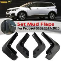 ด้านหน้าด้านหลัง Mud Flaps สำหรับ Peugeot 5008 Mk2 2 2017 2018 2019 Mudflaps Splash Guards Flap Mudguards OE จำนวน1615101680 1615102480