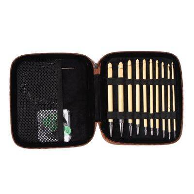 ♝✜ Needles Stitches Knitting Craft Case Crochet Weaving Tools Detachable Knitting Needles Hooking Set DIY Sweater Carpet