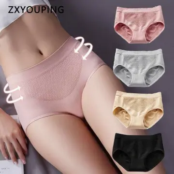 Yingbao 5pcs Plus Size Women Underwear Seamless Soft Panty Lace