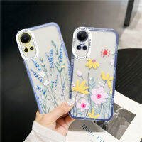 เคสโทรศัพท์ป้องกันกล้องลายดอกลาเวนเดอร์และดอกเดซี่โรแมนติกสำหรับ OPPO Reno10 5G 10 Pro 5G Reno8 T 5G 4G Reno8 Z 5G Reno8 5G 4G 8Pro 5G reno7 Z 5G 4G 7 Pro 5G Reno6 Z 5G 4G 6Pro 5G 2023นุ่มปลอกโทรศัพท์มือถือใหม่ล่าสุดมีในสต็อก