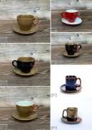 Ly tách cafe Espresso gốm sứ Bát Tràng men màu