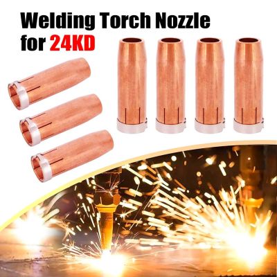 2pcs Conical Copper Soldering Supplies MIG MAG Welder Consumable Set for 24KD Torch Nozzle Welding Torch MB24KD Assembly Welding Tools