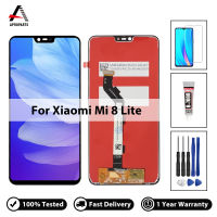 Original 6.26 สำหรับ Xiao Mi Mi 8 Lite จอแสดงผล LCD Touch Screen แผง Digitizer Assembly สำหรับ Xiao Mi Mi8 Lite Mi 8X LCD อะไหล่ซ่อมคุณภาพสูงไม่มี Dead Pixel