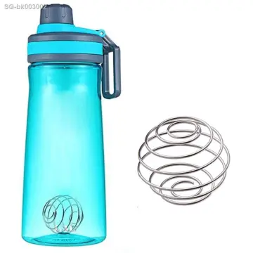 Shaker Bottle With Wire Whisk Ball, 304 Stainless Steel Single