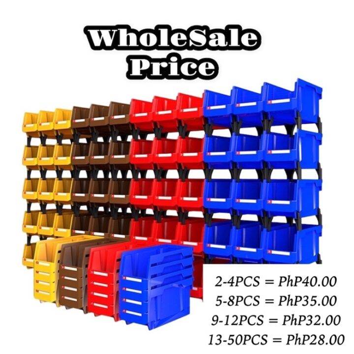 V1 Heavy Duty Stackable Storage Bins Warehouse Plastic by TENTENCLOSET