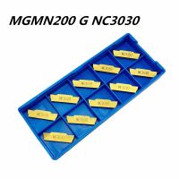 20PCS ทังสเตนคาร์ไบด์ Slotting Tool MGMN200 G NC3030 2mm Carbide Insert Cutting Tools Lathe Tool CNC Machine Tool Milling Tool