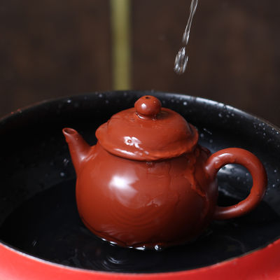 120มิลลิลิตรจีน Yixing กังฟูกาน้ำชาที่ทำด้วยมือดิบแร่ดินสีม่วงเบียร์หม้อชาครัวเรือนชุดน้ำชาหม้อขนาดเล็กกาต้มน้ำ