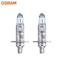 OSRAM H1 55W Night Breaker Unlimited 12V 64150NBU + 110 Bright White ไฟหน้ารถหมอกโคมไฟฮาโลเจนแท้3400K (2ชิ้น)