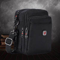 Soperwillton ผู้ชายกระเป๋า Crossbody กระเป๋า Messenger กันน้ำกระเป๋าฟอร์ด1680D ซิปกระเป๋าสะพายสำหรับชายอเนกประสงค์สไตล์1052 #