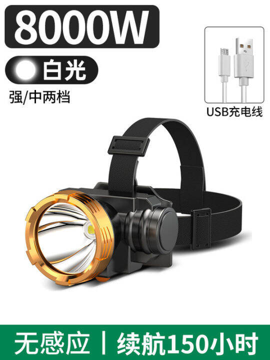 led-headlight-strong-light-charging-super-bright-head-mounted-flashlight-outdoor-night-fishing-induction-household-long-shot-miners-lamp