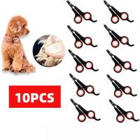 10Pcs ขายส่ง Nail Clippers กรรไกร Dog Cat Claw Cutter Grooming Trim Trimmers Toe Care สแตนเลส Grooming Clippers