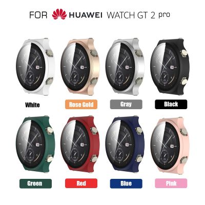 Suitable For HUAWEI Watch GT2 Pro Scrub PC Tempered Film Integrated Shell Anti-scratch Hard Screen Protective Cases Accessories