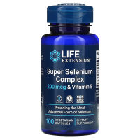 Life Extension Super Selenium Complex &amp; Vitamin E 200 mcg 100 Vegetarian Capsules