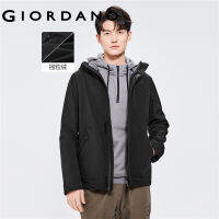 GIORDANO Men Jackets Multi-Pocket Soft Warm Polar Fleece-Lined Windbreakers Waterproof Windproof Casual Hooded Jackets 01072675