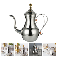 Arabic Coffee Pot Kitchen Tea Kettle Stainless Steel Long Spout Hand Brewing Pouring Home