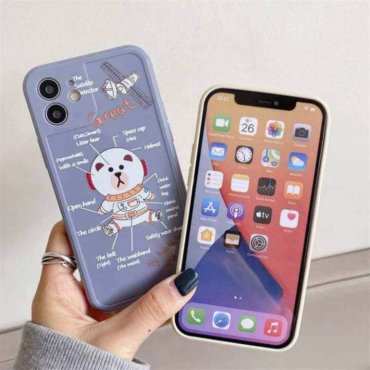 เคสมือถือซิลิโคน-ลายการ์ตูน-ป้องกันรอย-สําหรับ-iphone-11-pro-max-x-xr-xs-max-7-8-plus-se-2020-12-pro-max-910