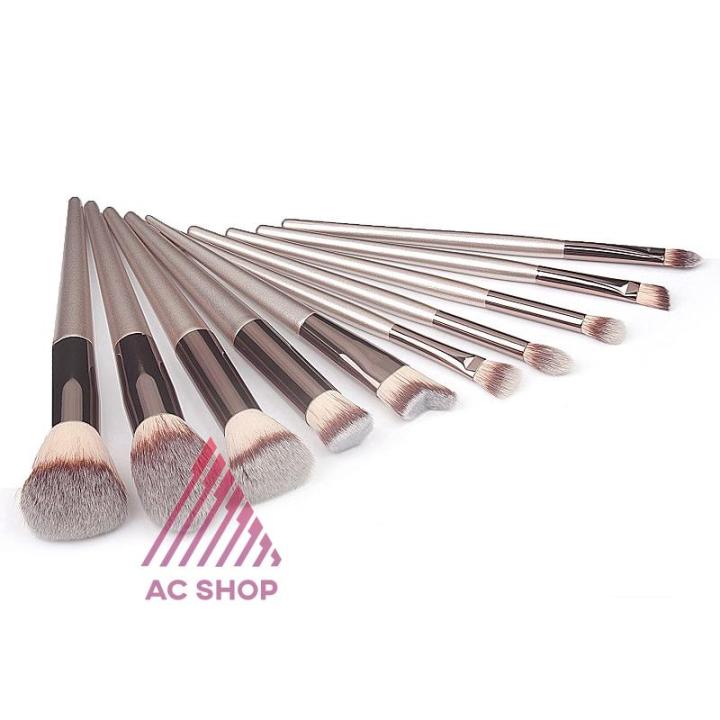 10-เซต-100-ชิ้น-แปรงแต่งหน้า-h02-brush-set-เซต10ชิ้น-แปรงปัดแก้ม-แปรงไฮไลท์-แปลงแต่งหน้า-ac99