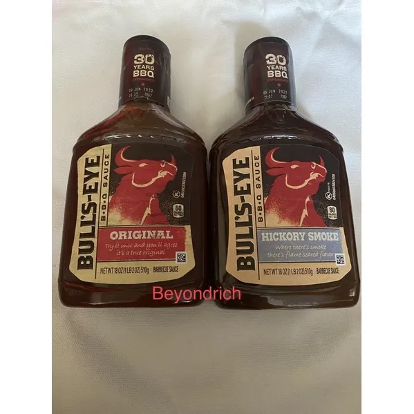 Bullseye Original BBQ Sauce Hickory Smoke 510 grams marinade flavorings