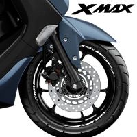 [YOMI Automotive Products] ไวนิลสะท้อนแสงรถจักรยานยนต์สติกเกอร์ขอบล้อรูปลอกโลโก้สำหรับ Yamaha Xmax 300 125 250 400 Xmax300 Xmax400 Xmax250 2019 2020 2021