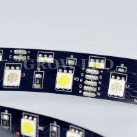 5m 60ledM Black FPCB 5050 RGBW RGB Warm Cool White RGBW LED Strip Light DC12V