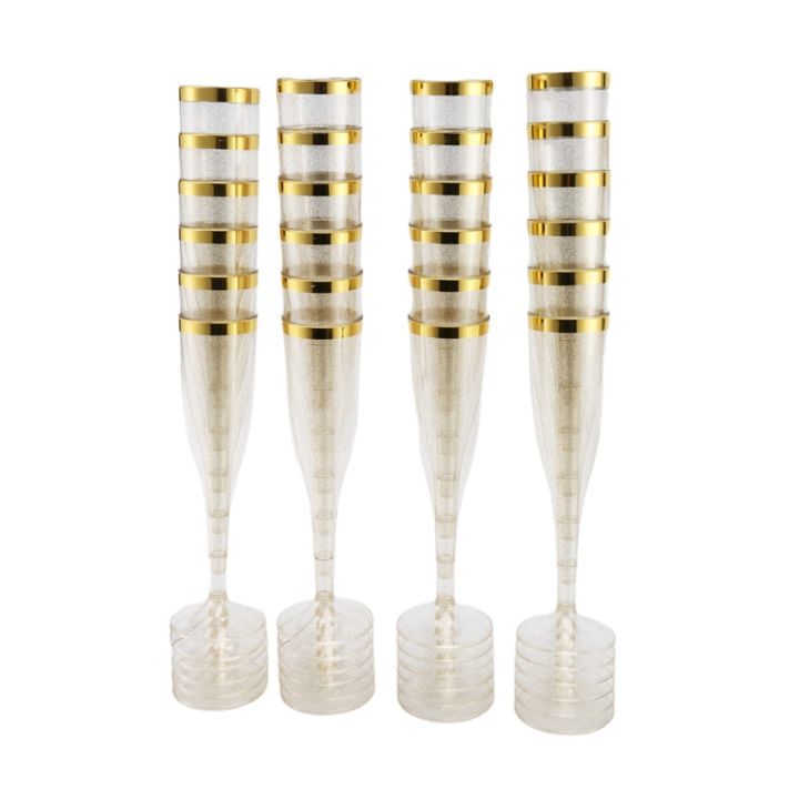 plastic-champagne-with-gold-glitter-and-gold-rim-reusable-disposable-glasses-for-party-decorations