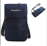 tr1 Shop Nylon Anti-Theft Travel Passport Neck Bag Blocking Phone Wallet Pouch For Men And Women Mini Crossbody Bag