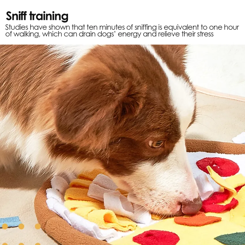 Dog Snuffle Mat Pet Puzzle Toy Sniffing Training Pad Activity Blanket  Feeding Mat for Dog Release Stress Washable Yummy Mats Toy