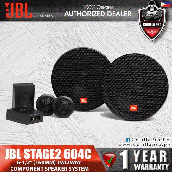 JBL Stage2 604C 540 Watt a Pair 2 Way Components 6.5 Inch Crossover
