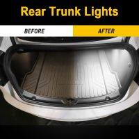 For Tesla Model 3 X S Rear Trunk Lights Ultra-bright Interior LED Back Frunk Suitcase White Lamp Replacements Door Puddle Bulbs Bulbs  LEDs HIDs