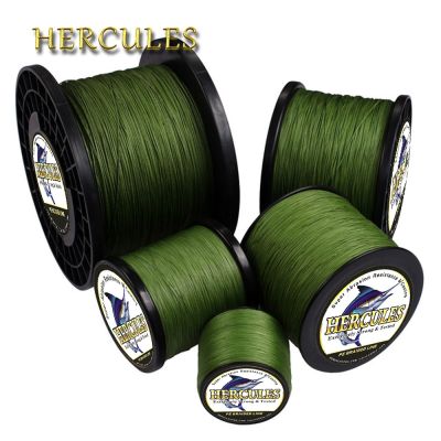 ► Hercules Braided Fishing Line Sea Saltwater Fishing 8 Strands Army Green 100M 300M 500M 1000M 1500M 2000M 100 PE Trenzado Pesca