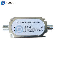 20dB ดาวเทียม AP20แอมพลิฟายเออร์ในสาย950-2150MHZ บูสเตอร์สัญญาณสำหรับสายเสาอากาศ Run Channel Strength