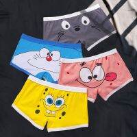 ✸⊕✖  Lovely Cartoon Print Man Boxers Homme Fashion Cotton Underwear Men Comfortable Underpants Soft Breathable Male Panties Plus size