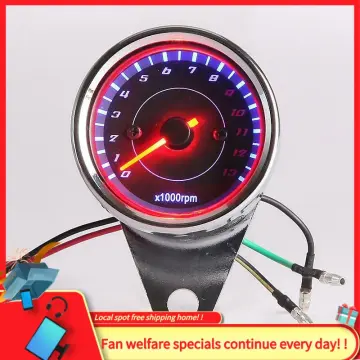 Motorrad Tacho LCD Digital Display,Universal Circle Tachometer