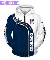 Dallas Cowboys Full Zip Hoodie 3D Zipper Hoodies 3D Highway Letter 3D Zipper Hoodie 3D Zipper Hoodie