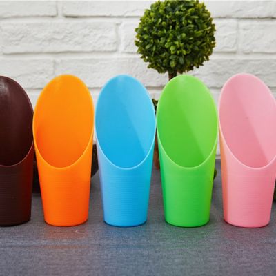 ；【‘； 1PC 16*6.5CM Plastic Gardening Cultivation Bucket Potted Bonsai Soil Shovel Plastic Cup Spade Garden Tools Agriculture Tools